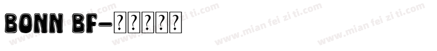 Bonn BF字体转换